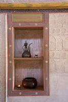 Alcove with shelves