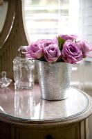 Pink Roses on dressing table