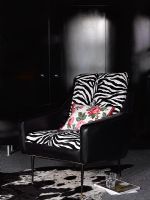 Black and white armchair