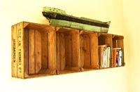 Shelves made from old crates