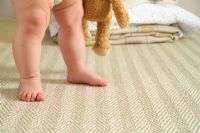 Toddlers feet on floor