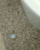 Contemporary bathroom floor