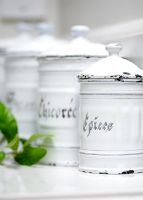 Detail of spice tins