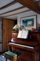 Piano in country music room 