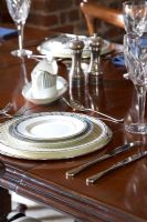Classic dining table detail