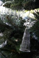 Detail of Christmas tree decorations 