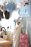 Aprons and accessories in modern kitchen 
