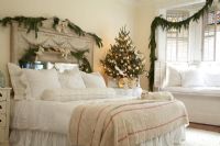 Christmas tree in classic bedroom 