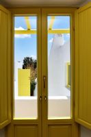 Yellow french door