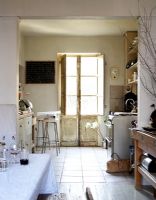 Classic kitchen-diner with french windows 
