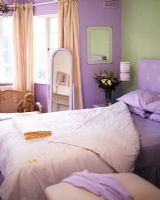 Modern purple bedroom 