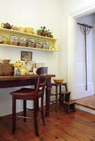 Vintage furniture in classic kitchen