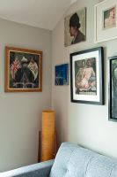 Paintings on living room wall 