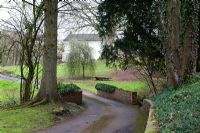 Driveway to country house 