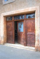 Classic wooden front door 