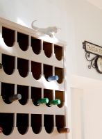 Country kitchen wine rack