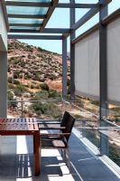 Balcony with semi-transparent roller blinds, Greece 
