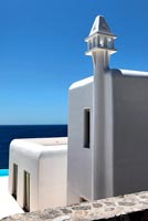 White Greek villa