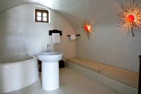 Cycladic white bathroom