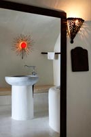 Cycladic white bathroom
