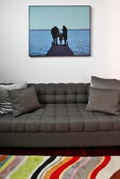 Contemporary grey sofa 