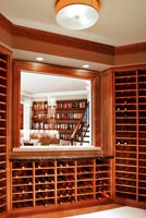 Modern wine cellar
