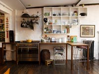 Kitchen with vintage furniture