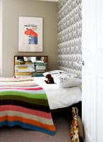 Colourful bed
