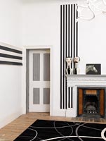 Black and white feature walls