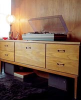 Sideboard with stereo 
