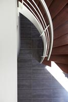 Contemporary staircase from above