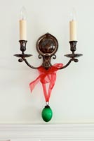 Vintage sconce with ornament