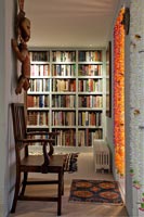 Corridor with bookshelves