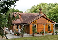 Timber house with decking