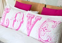 'Love' pillows