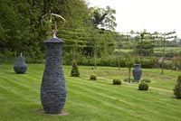 Modern garden sculptures