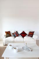 Modern white living room furniture