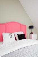 Vintage bed painted pink