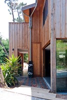 Contemporary wooden house