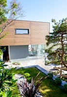 Contemporary home and minimal garden