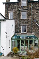 Classic stone house with glazed extension