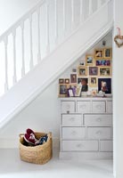 Chest of drawers under stairs
