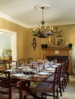 Classic dining room set for christmas meal