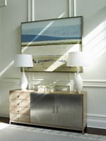 Modern painting above sideboard