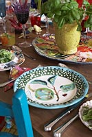 Colourful tableware