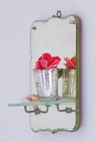 Tea light holder and french mirror