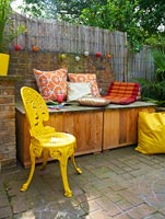 Colourful patio furniture