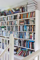 Bookshelves on upstairs landing