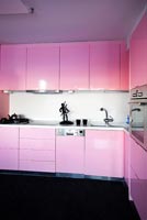 Pink kitchen units