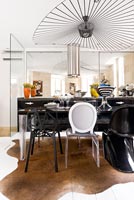 Modern dining table and chairs